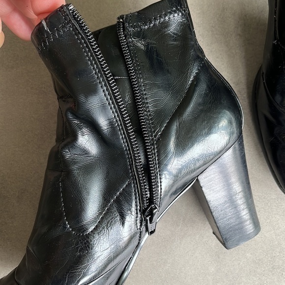 Ruby & Bloom Black Ankle Boots 7 - Picture 10 of 16